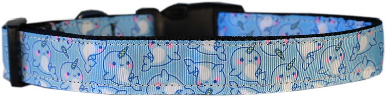 Narwhals Nylon Dog Collar SM